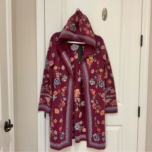 DRIFTWOOD Shelly Embroidered Kimono Size Large, NWT